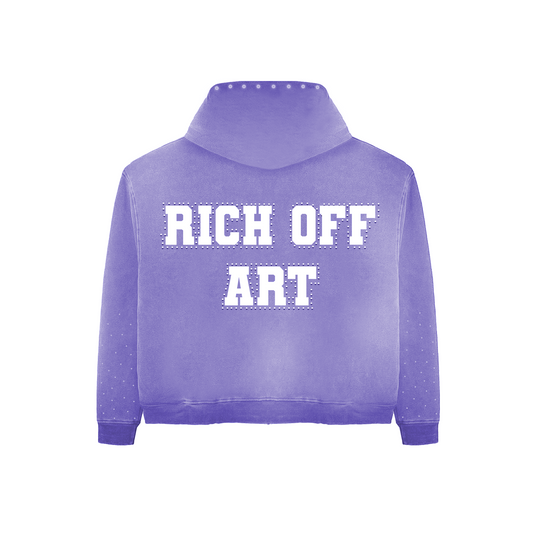 Purple Rich Off Art Hoodie