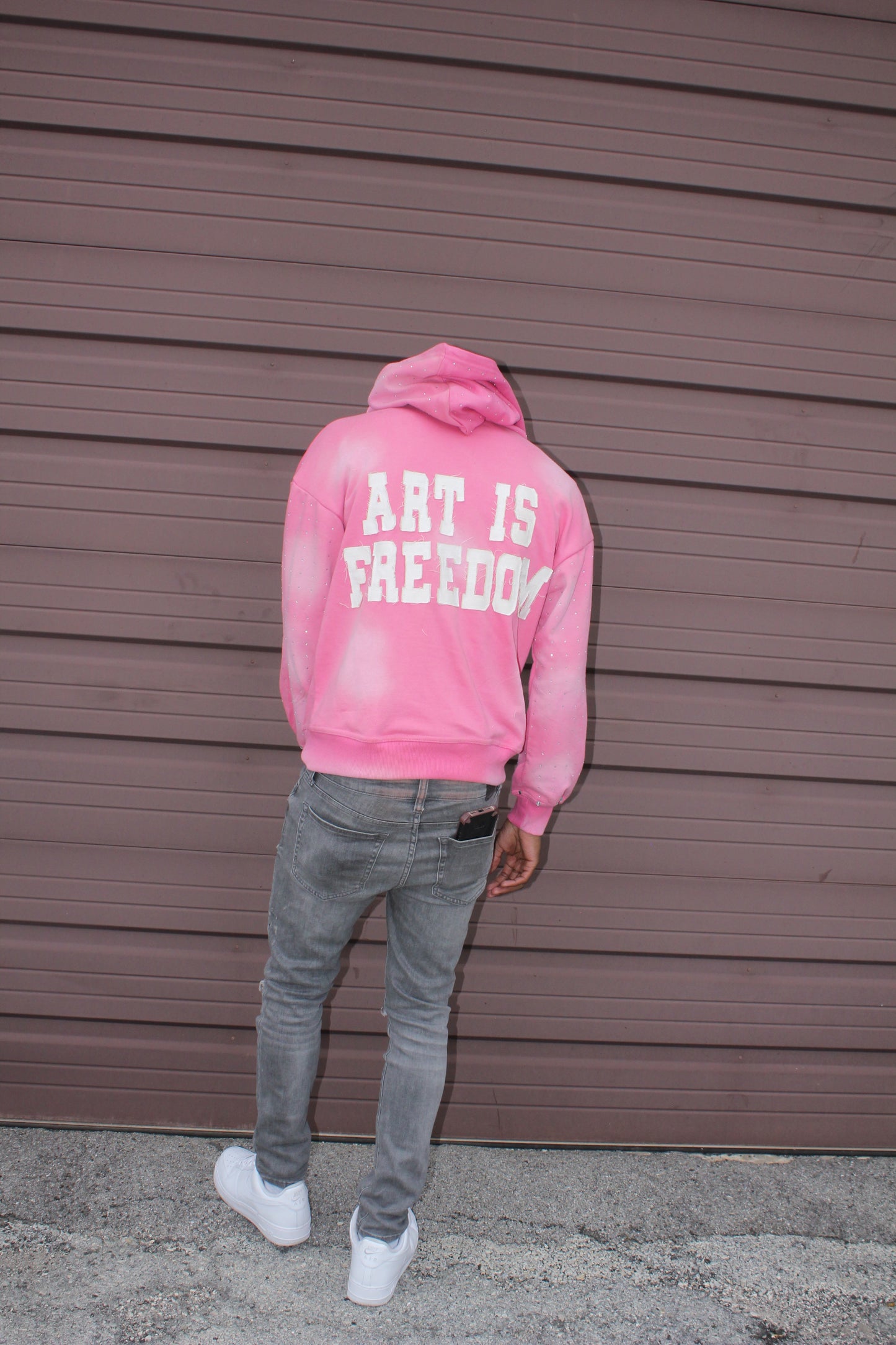 Pink Art Is Freedom Hoodie