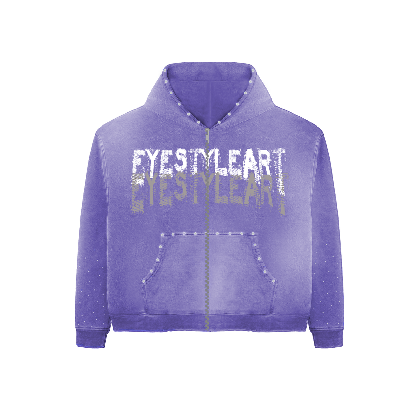 Purple Rich Off Art Hoodie