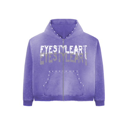 Purple Rich Off Art Hoodie