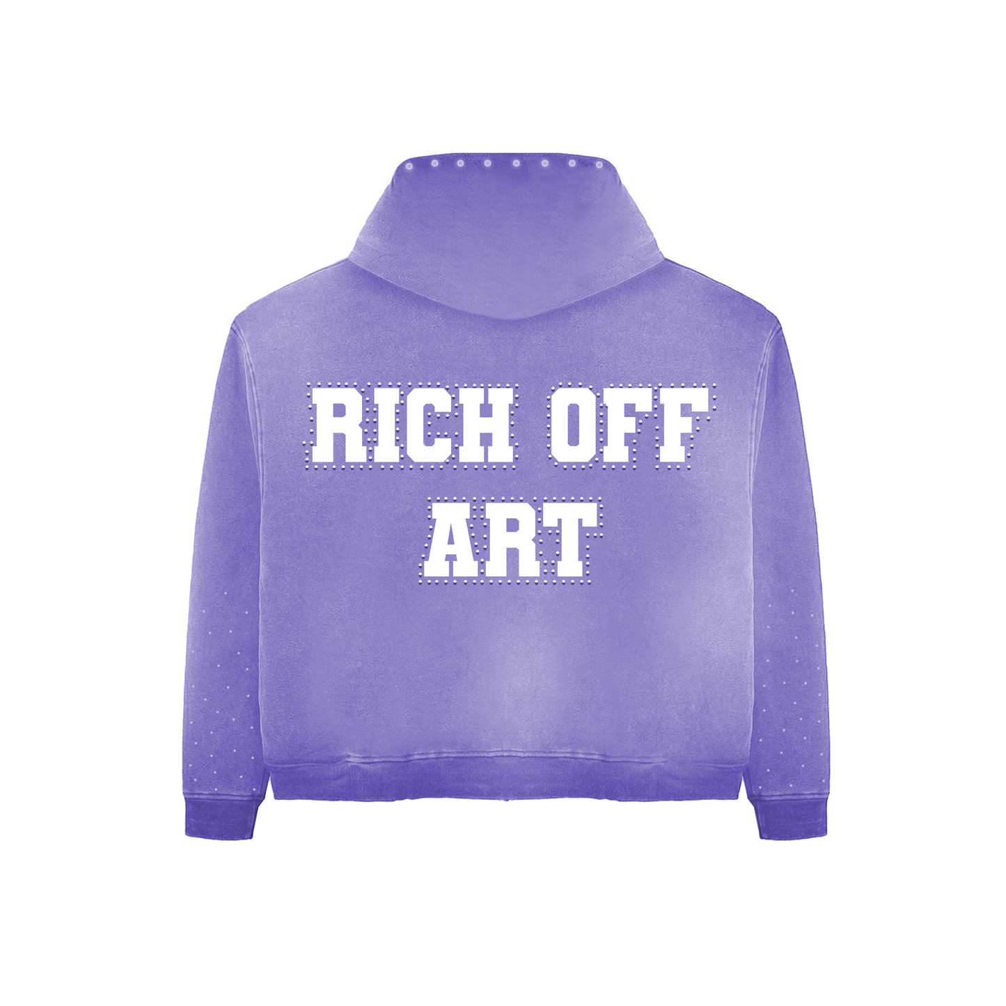 Purple Rich Off Art Hoodie