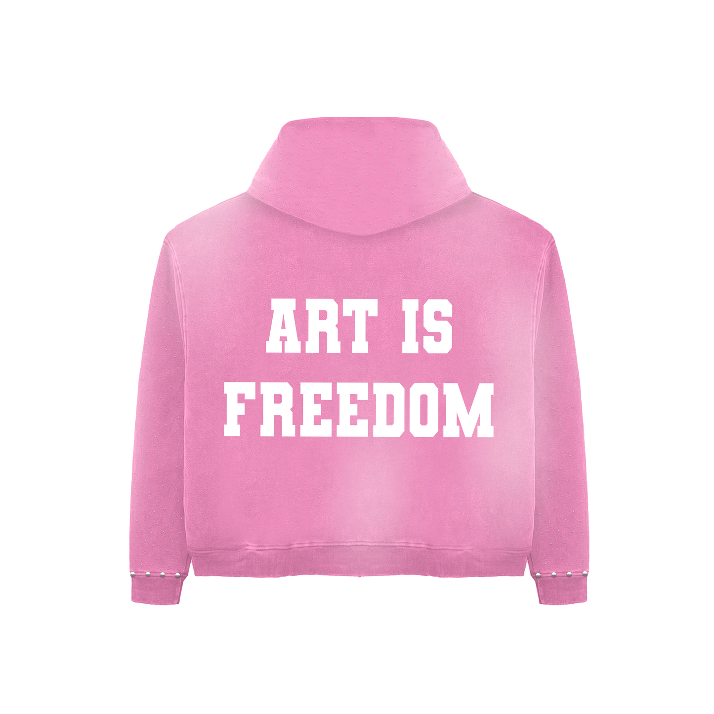 Pink Art Is Freedom Hoodie