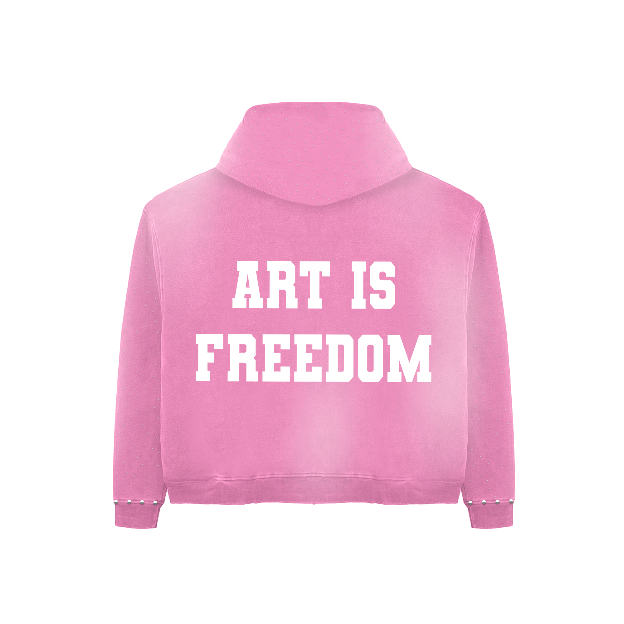 Pink Art Is Freedom Hoodie