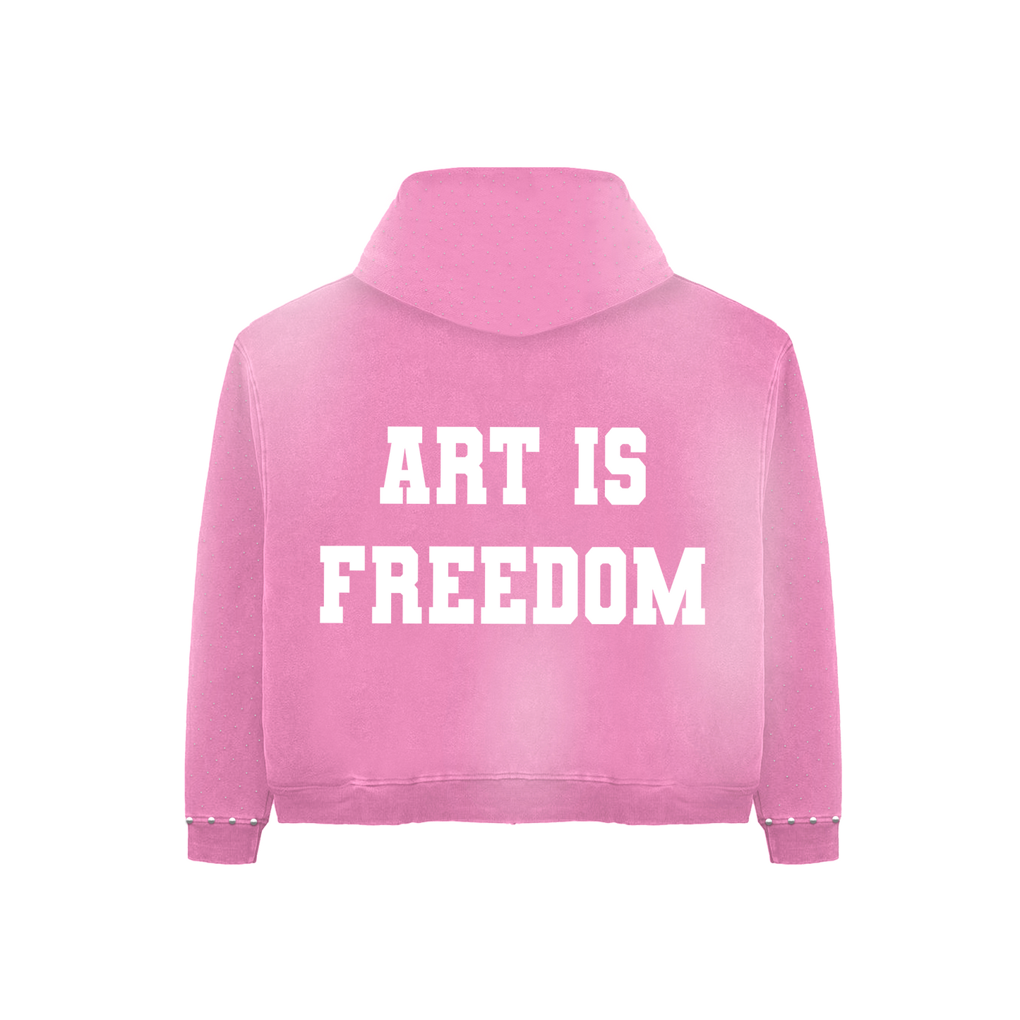 Pink Art Is Freedom Hoodie