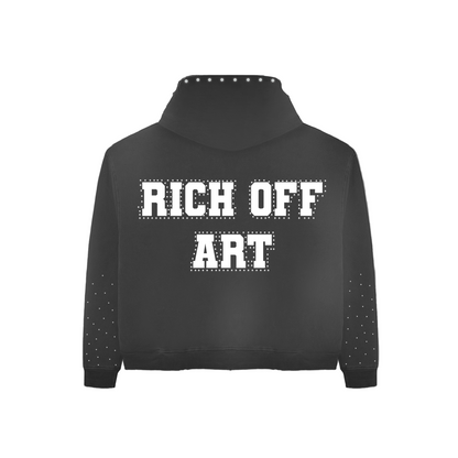 Black Rich Off Art Hoodie