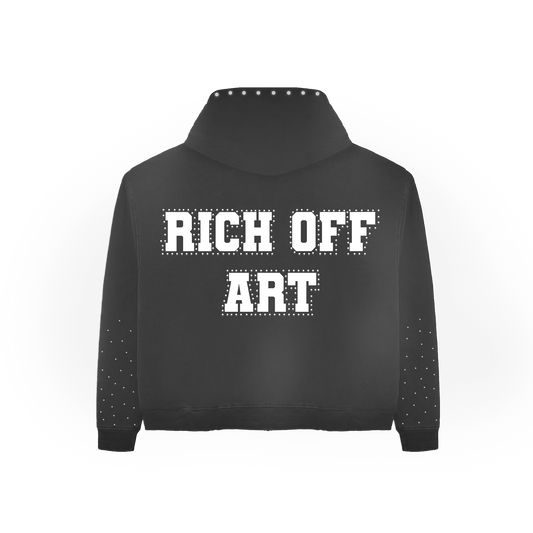 Black Rich Off Art Hoodie